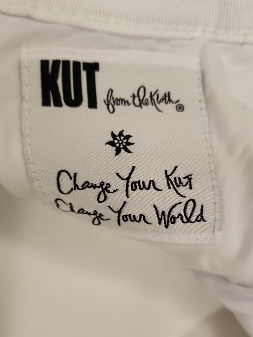 Kut from the Kloth Jeans Lucy High Rise Wide Leg Stretch White Pants size 20W - Picture 6 of 10